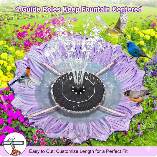 SolarGlow™ Pool Fountain Light Show