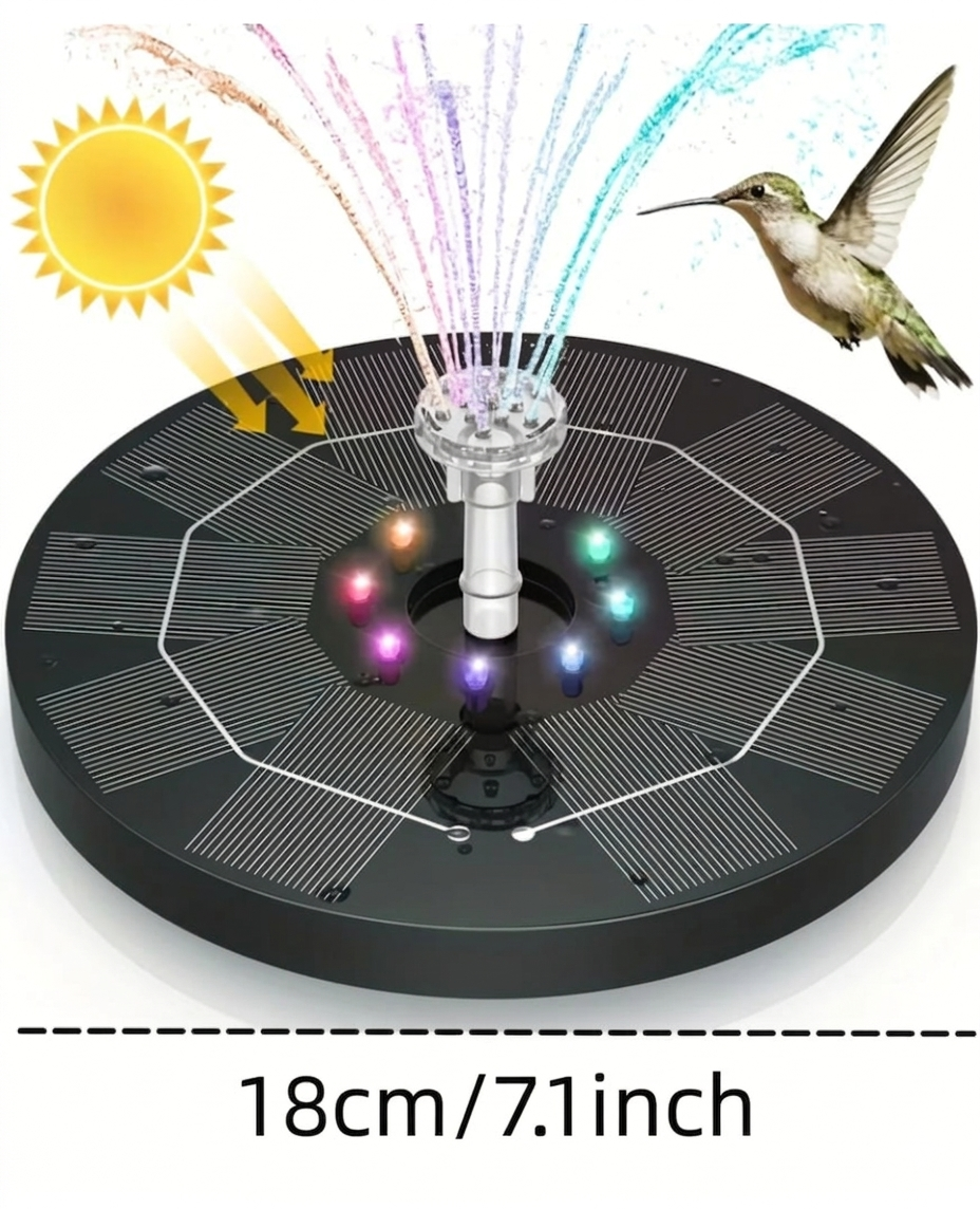 SolarGlow™ Pool Fountain Light Show