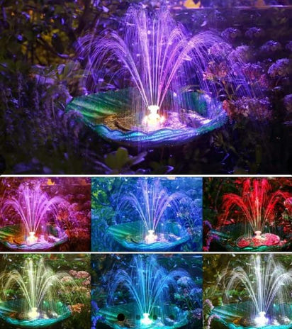 SolarGlow™ Pool Fountain Light Show